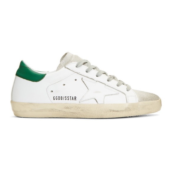 Golden Goose Shoes - White and Green Superstar Golden Goose | 38